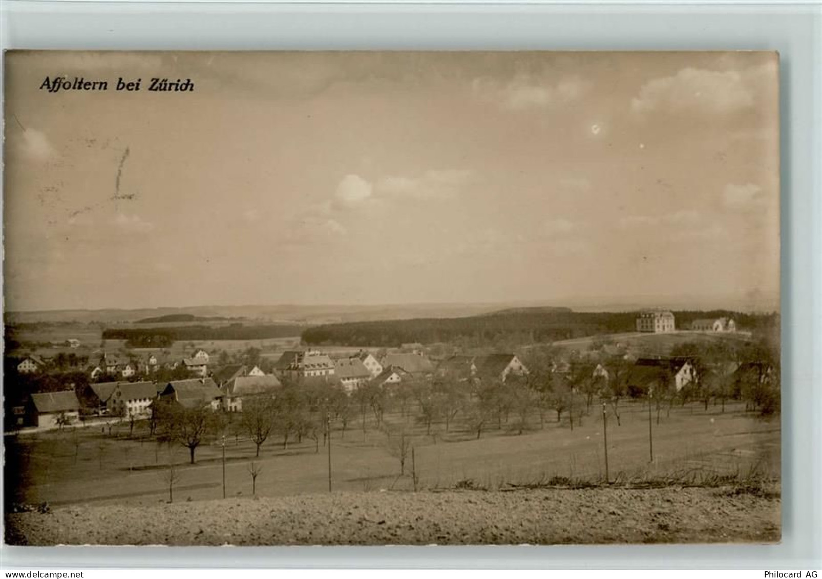 8910 Affoltern am Albis 1925 Foto AK Teilansicht AK - 13213645