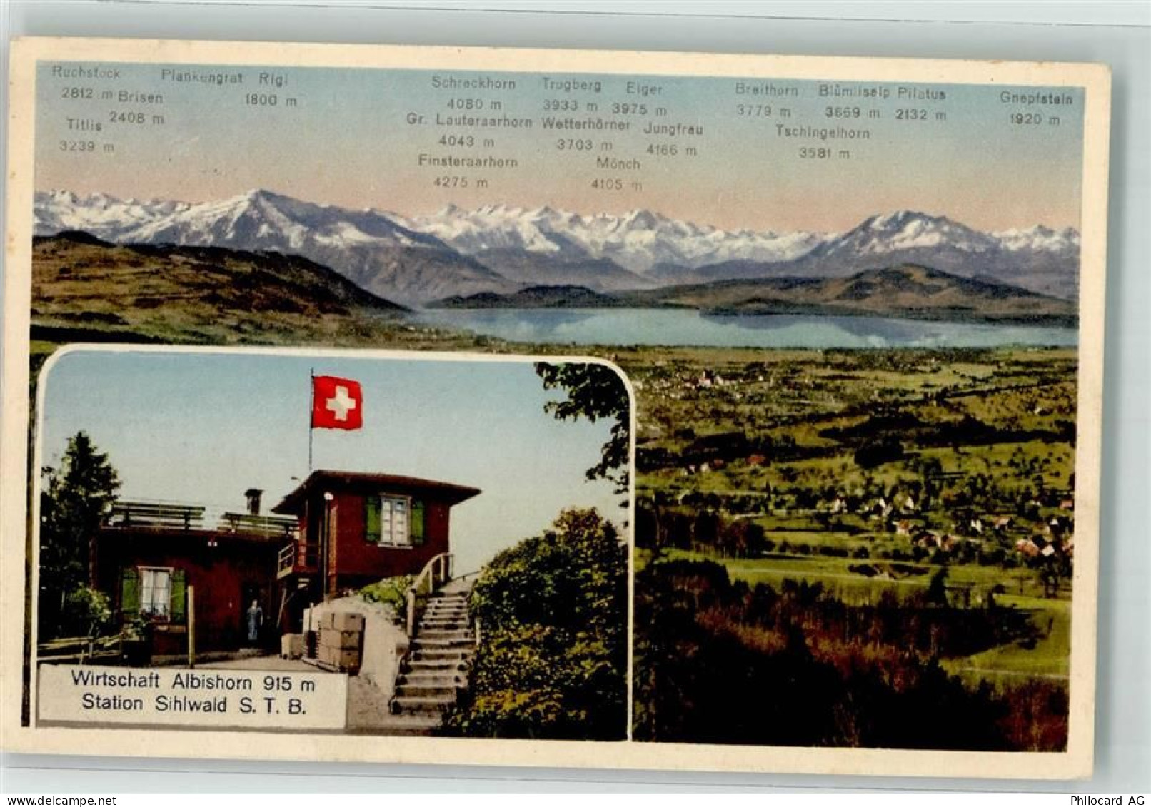 8915 Hausen am Albis - Gasthaus Albishorn Station Sihlwald Hüttenstempel... - 39700545