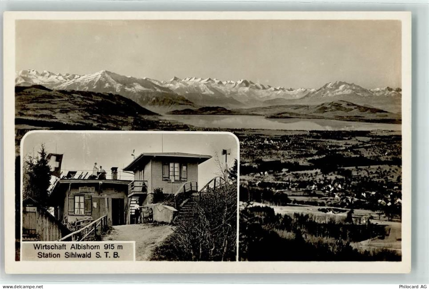 8915 Hausen am Albis - Gasthaus Wirtschaft Albishorn Station Sihlwald - 10603985