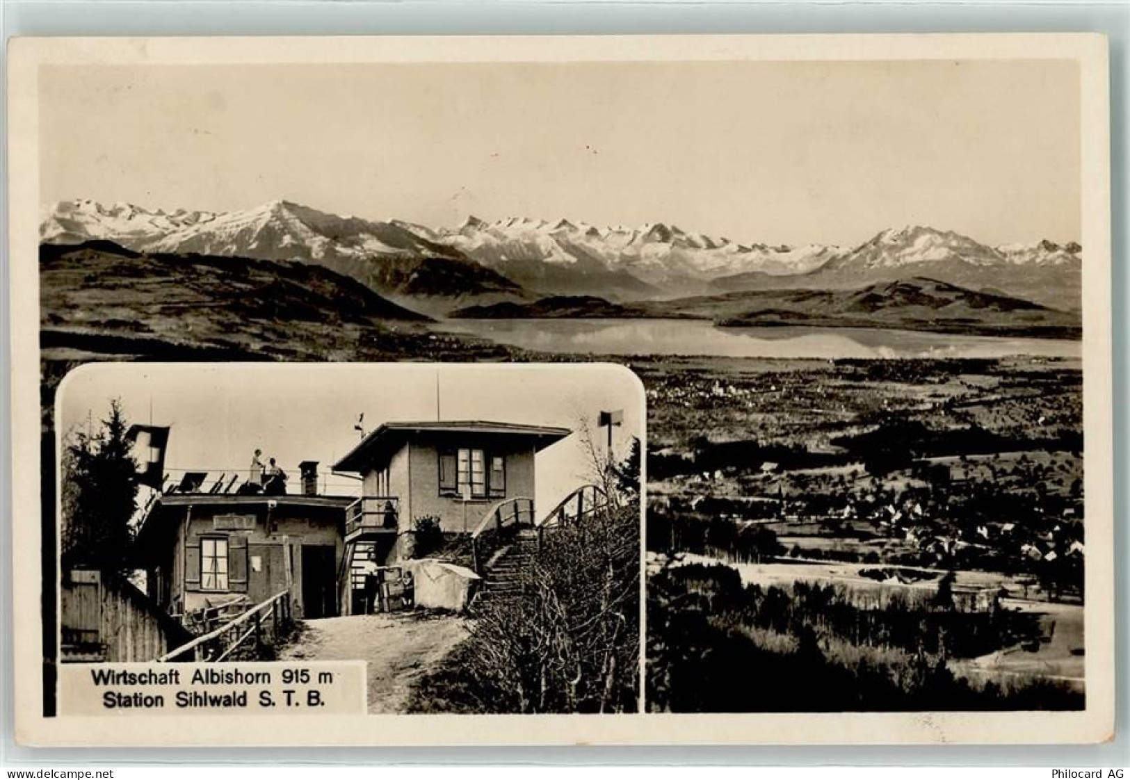 8915 Hausen am Albis - Gasthaus Wirtschaft Albishorn Station Sihlwald - 10603986