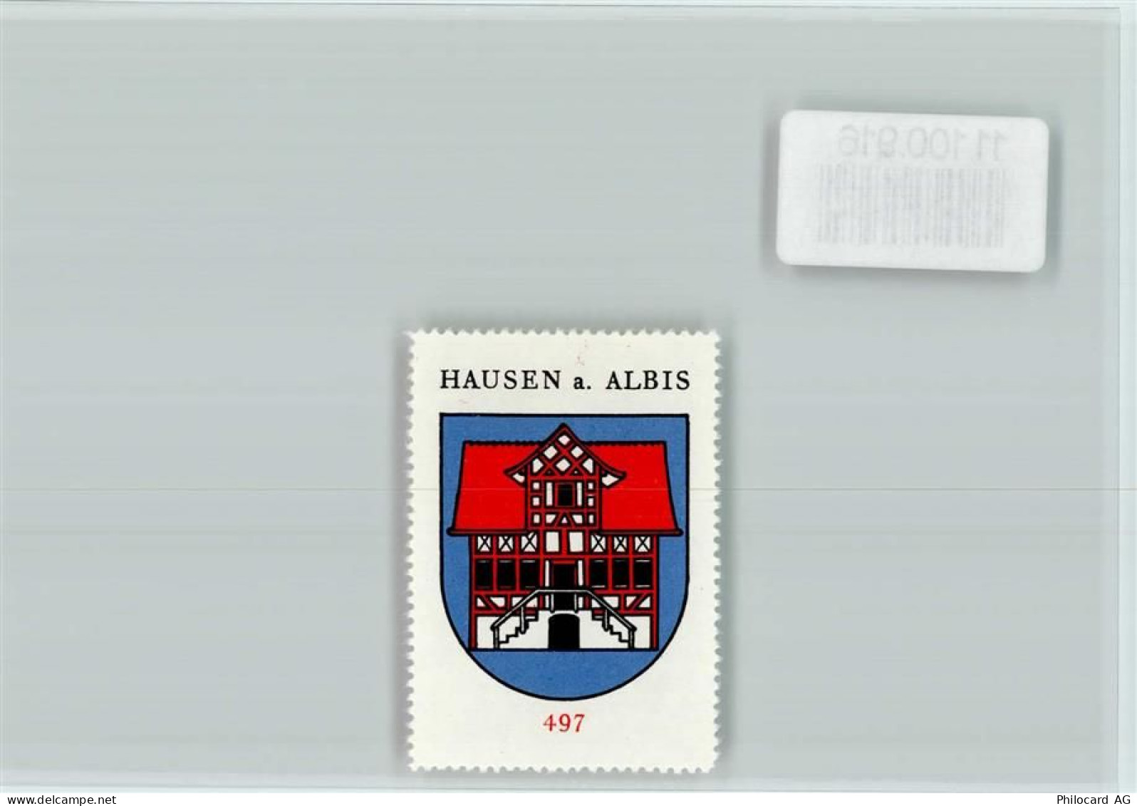 8915 Hausen am Albis Türlen - Vignette Wappen Kaffee Hag ca 1920-1940 Ha... - 11100916
