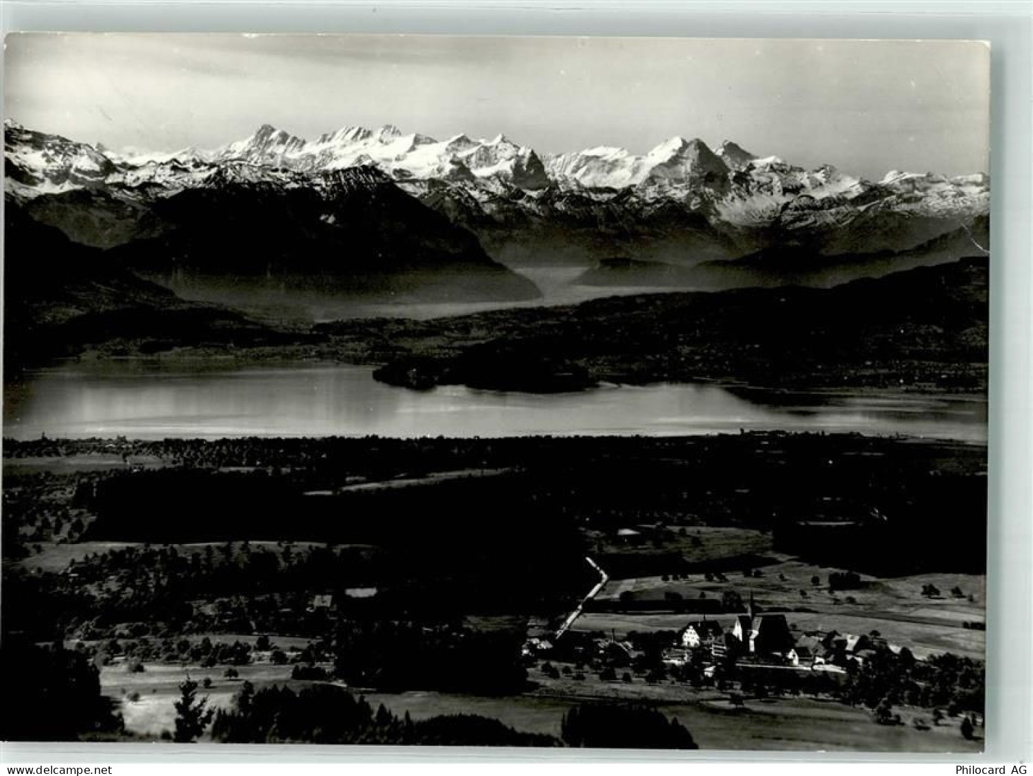 8915 Hausen am Albis - Vom Gasthaus Albisblick aus gesehen Zugersee Pila... - 39700795