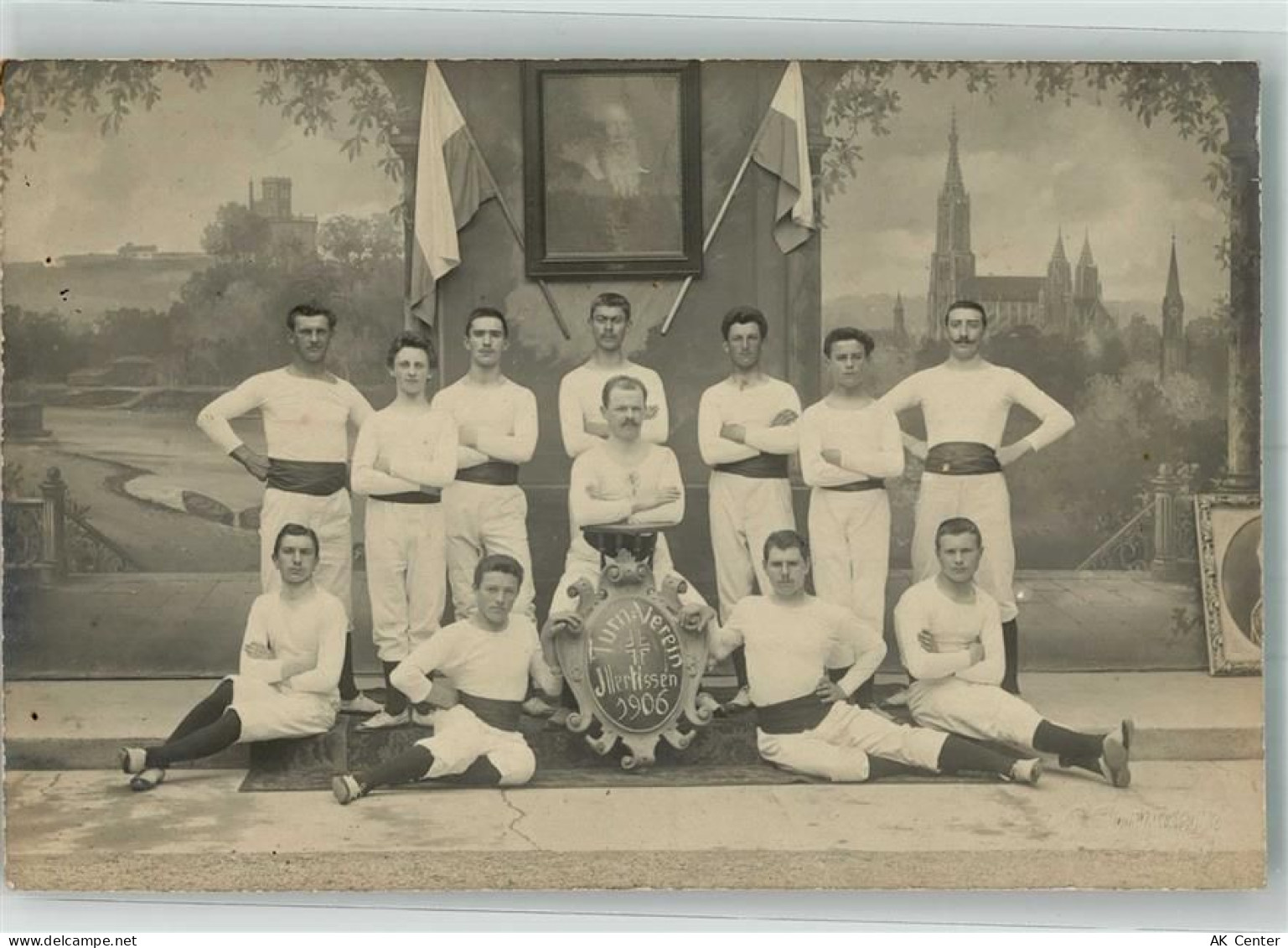 89257 W7918 Illertissen 1906 Foto AK Turnverein Illertissen Gruppenaufna... - 13651958