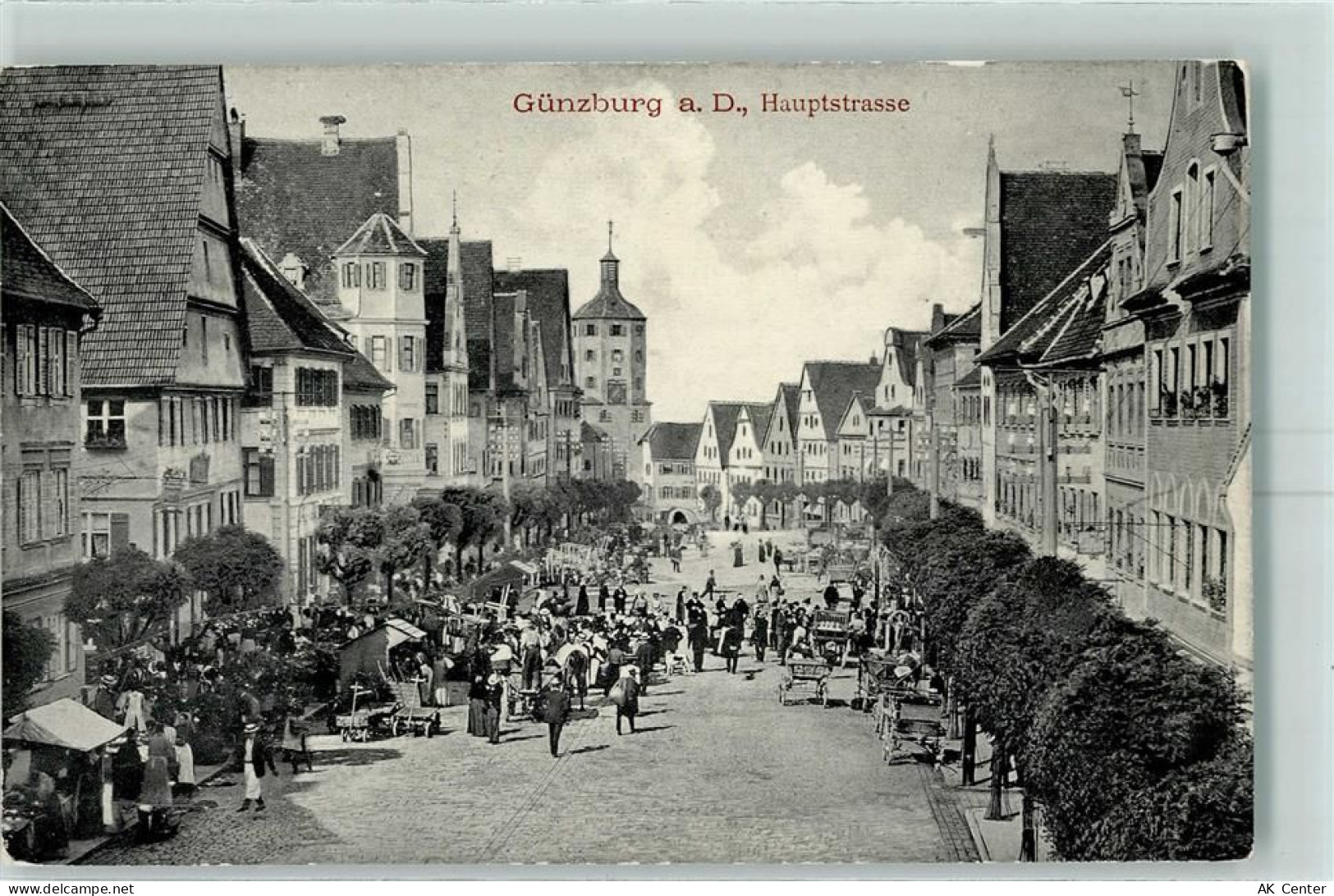 89312 W8870 Günzburg - Hauptstraße Marktszene - 13600702
