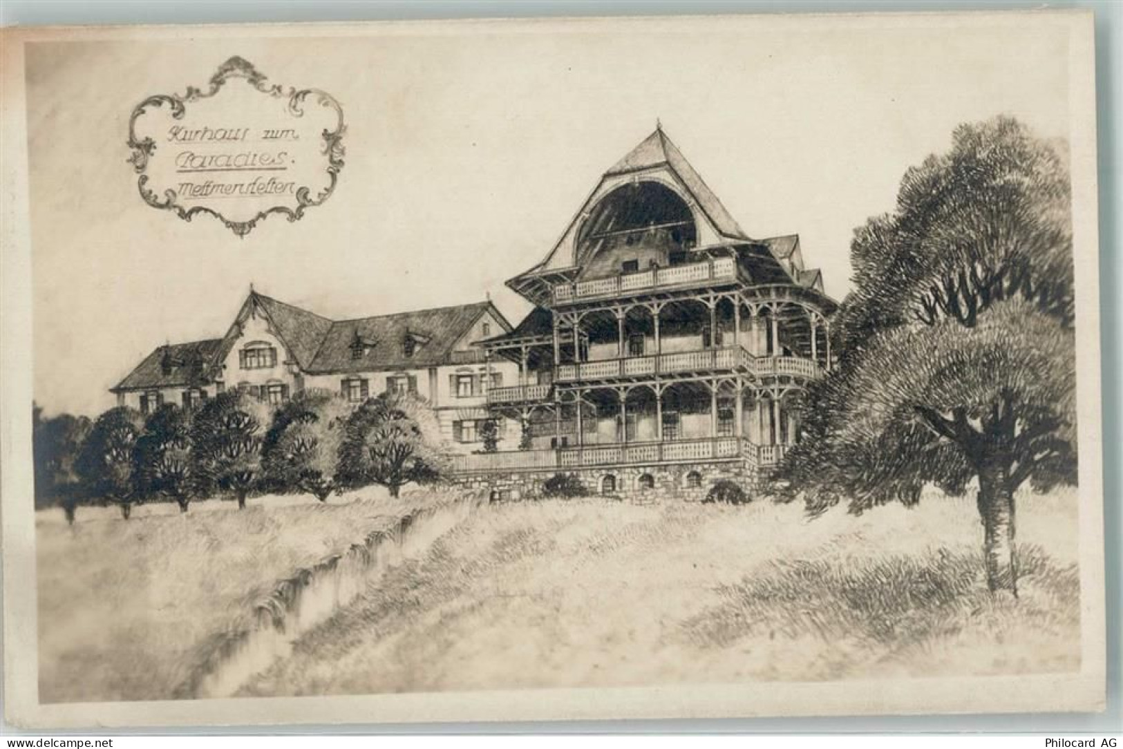 8932 Mettmenstetten Foto AK Kurhaus zum Paradies - 10686928