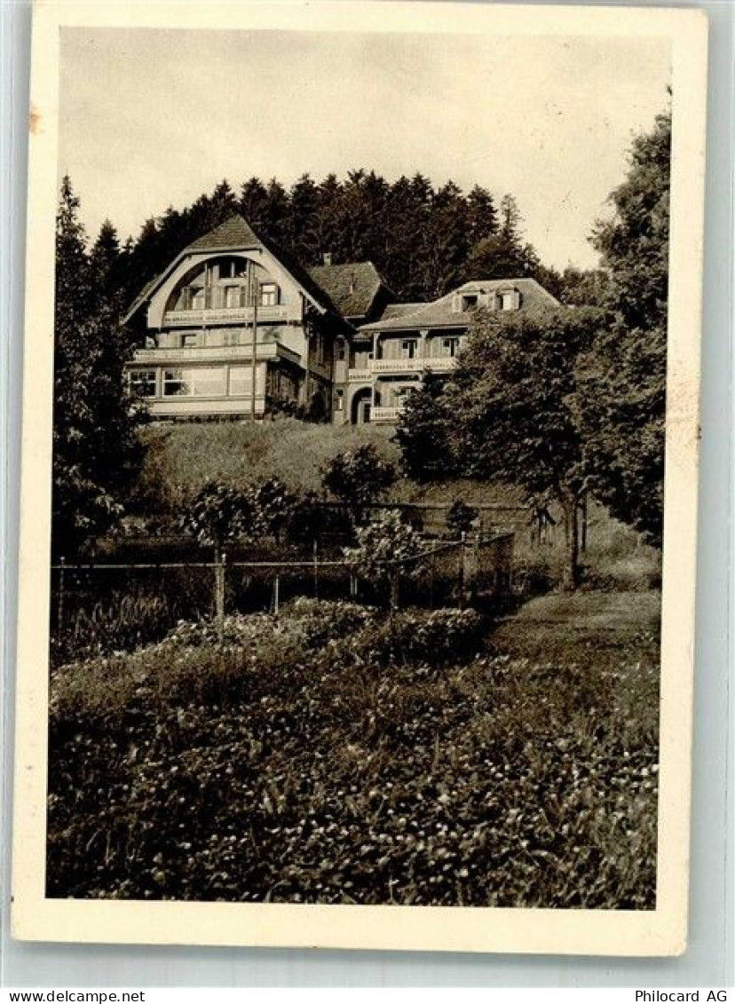 8942 Oberrieden 1934 Gebrauchsspuren Pension Bergli - 38221197