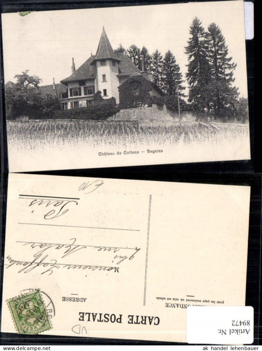 89472,Chateau de Cottens Genins Kt Waadt