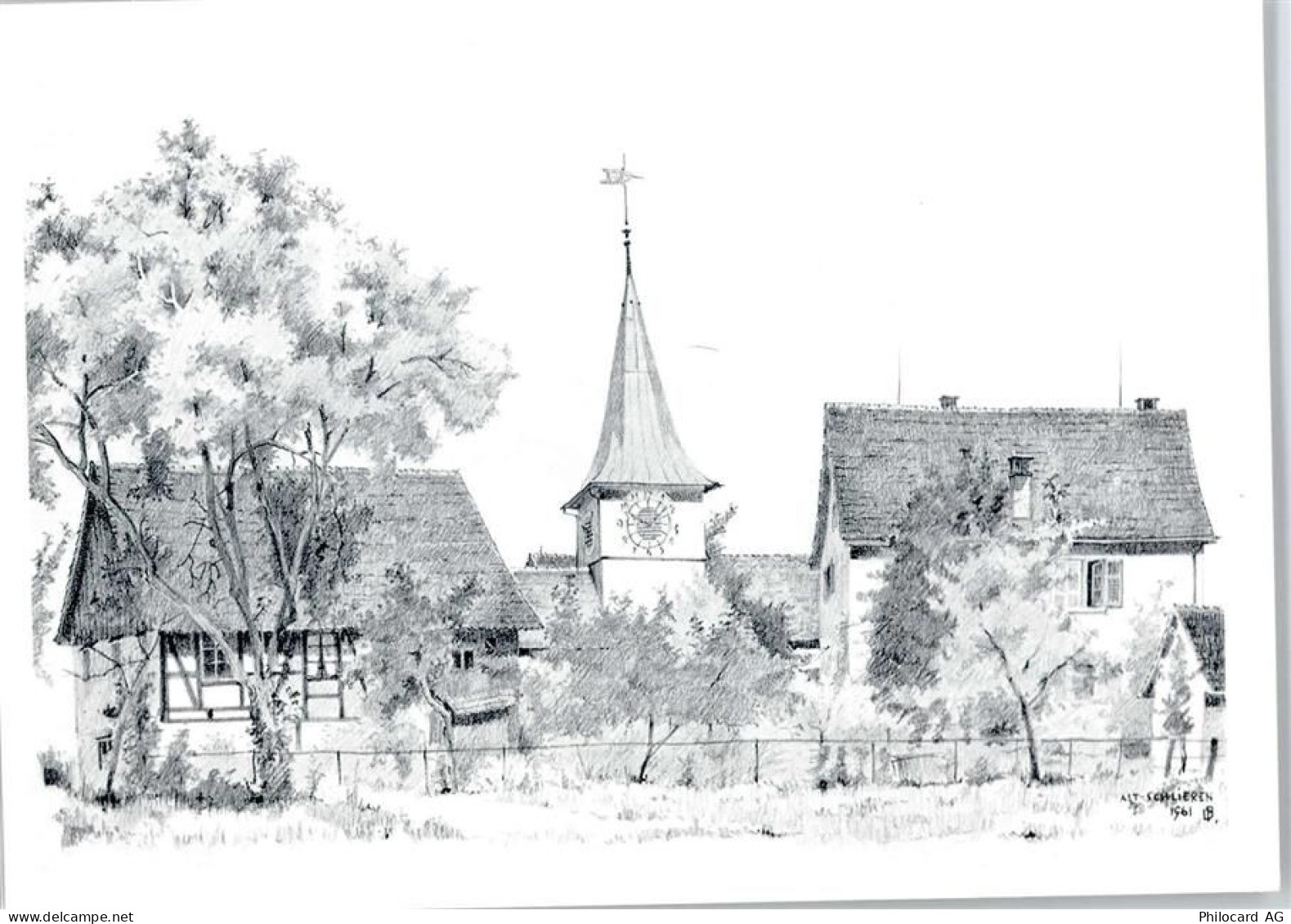 8952 Schlieren - Zeichnung, Kirche - 50746263