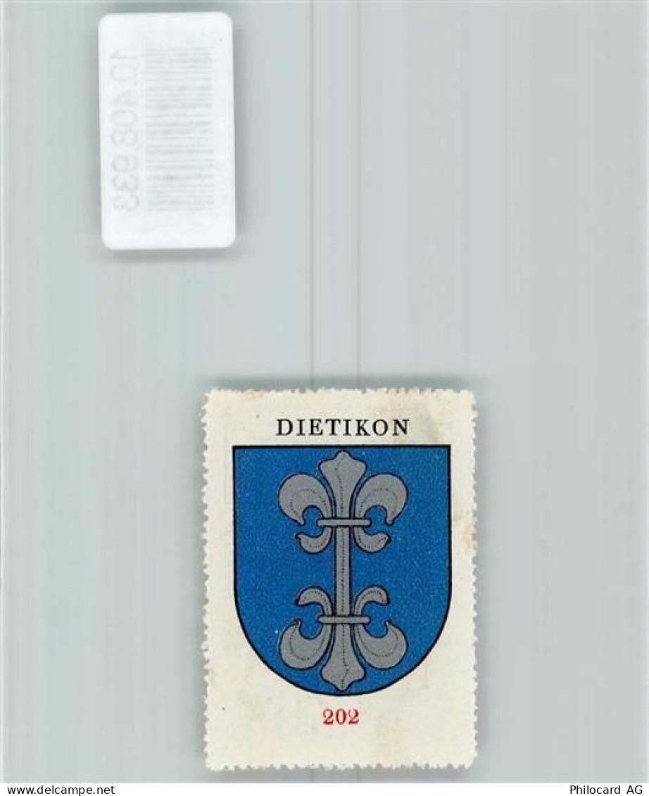 8953 Dietikon - Vignette Wappen Kaffee Hag ca 1920-1940 Lilie - 10408933