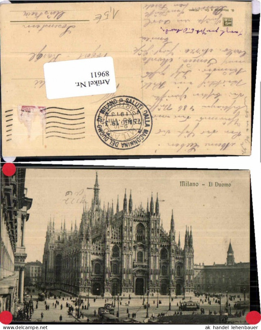 89611,Milan Milano Duomo 1910