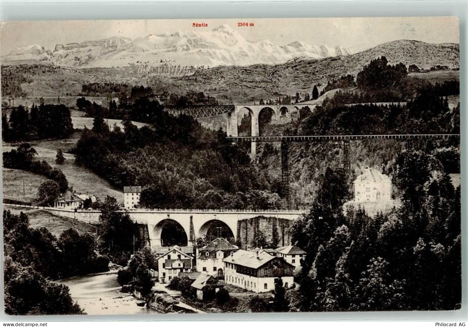 9000 Bruggen 1912 - Eisenbahnbrücken über die Sitter - 10607735