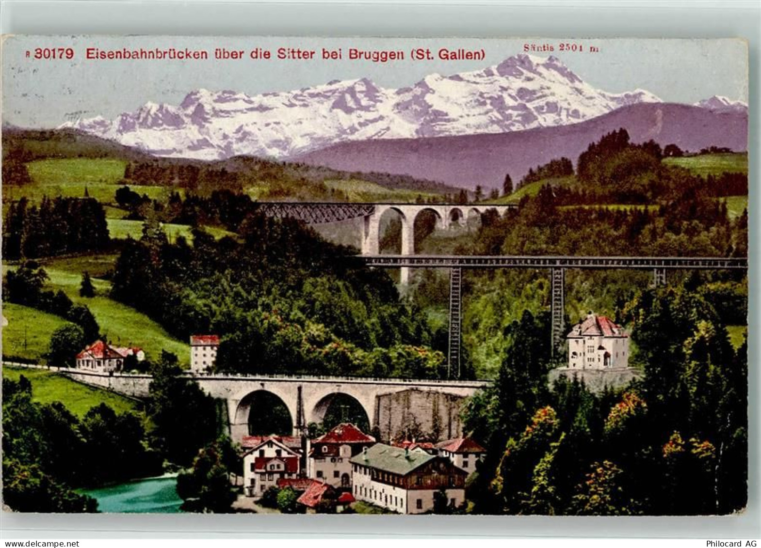 9000 Bruggen 1918 - Sitterbrücke Toggenburgbahn - 39692135
