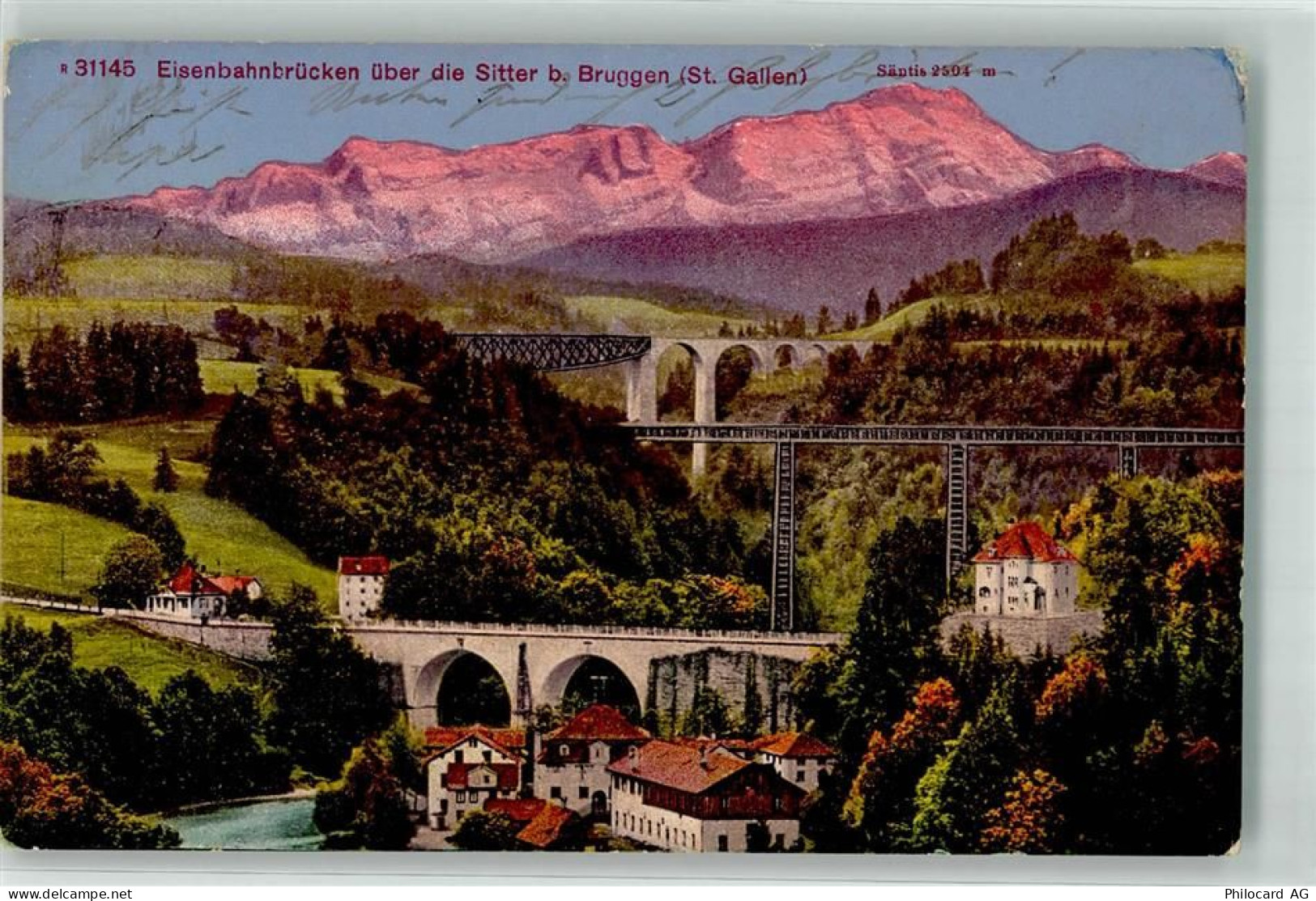 9000 Bruggen 1919 - Sitterbrücke Toggenburgbahn - 39692134