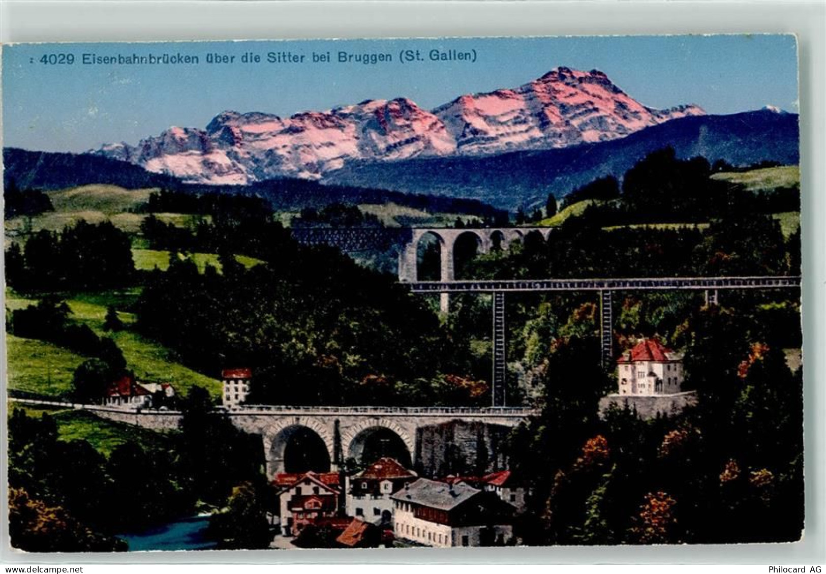 9000 Bruggen - Eisenbahnbrücken über die Sitter Säntis - 10599451