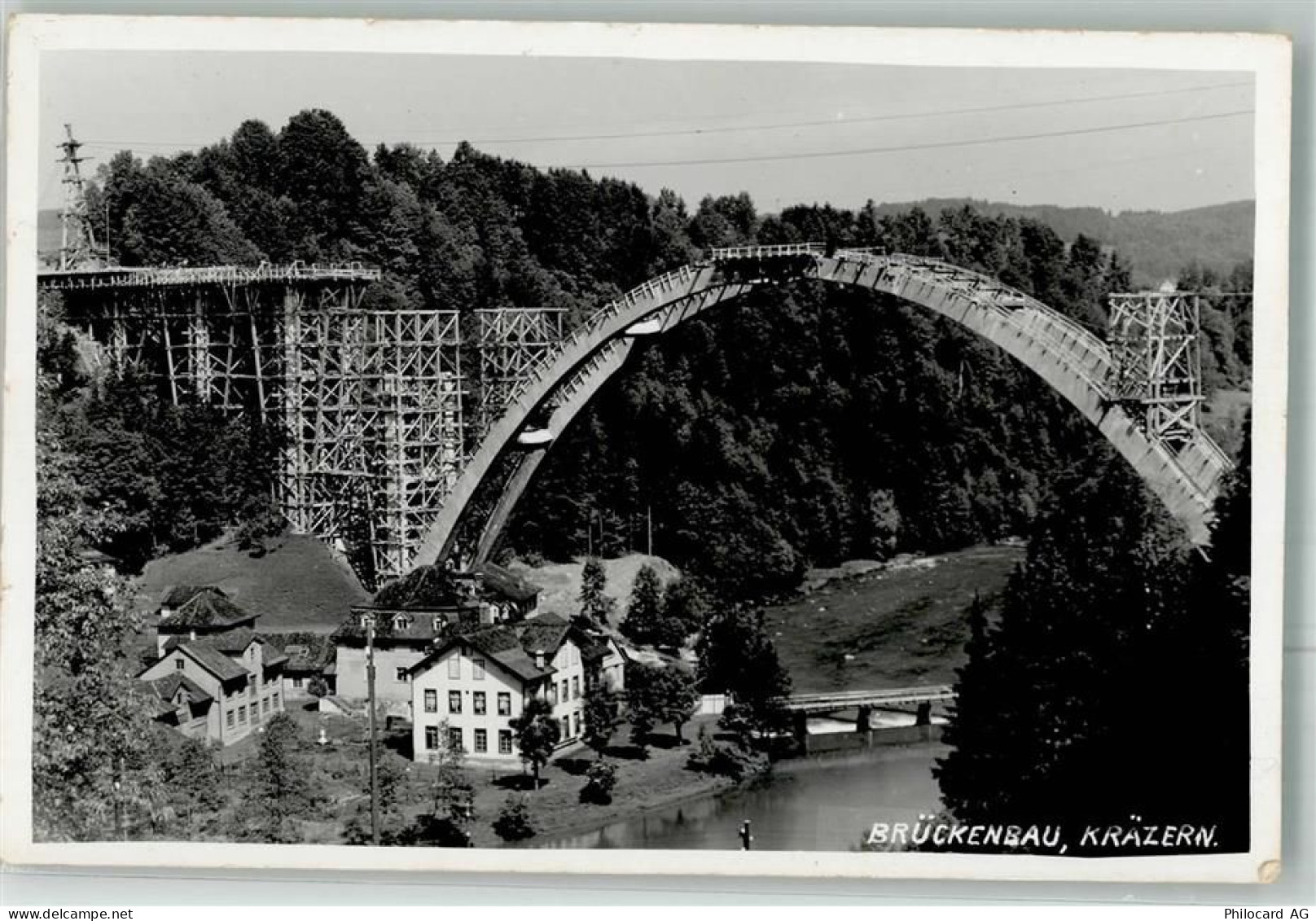 9000 Bruggen Foto AK Brückenbau Kräzern - 13302084