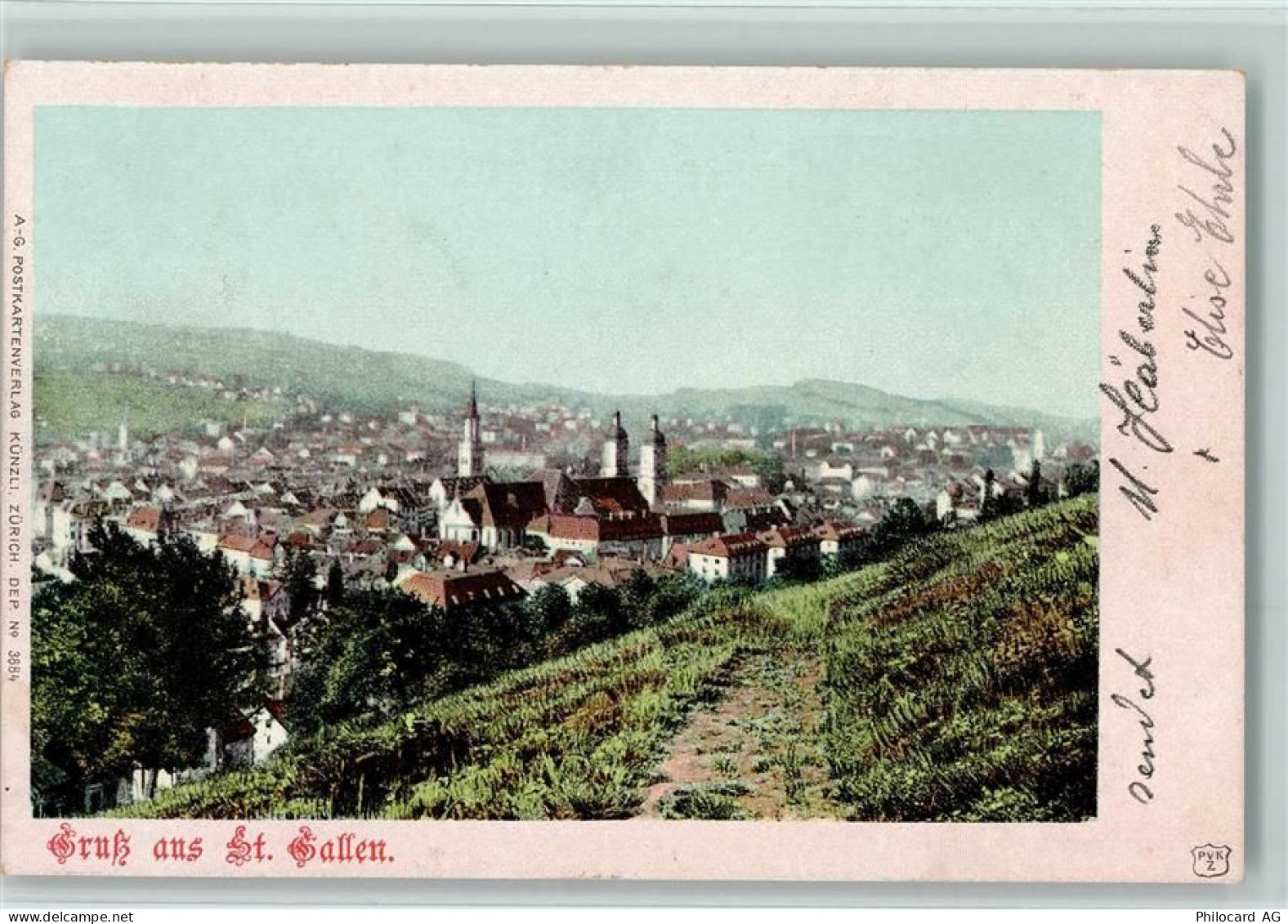 9000 St. Gallen S. Gallo 1901 - Blick nach St. Gallen - 10147833
