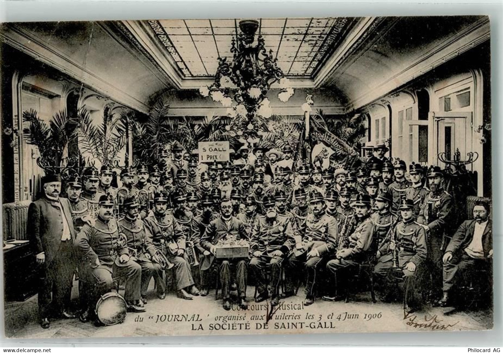 9000 St. Gallen S. Gallo 1907 Gebrauchsspuren La Societé de Saint-Gall... - 10644260