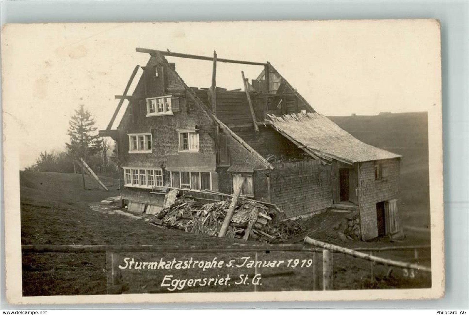 9034 Eggersriet 1919 - Sturmkatastrophe 5. Jannuar - 13276480