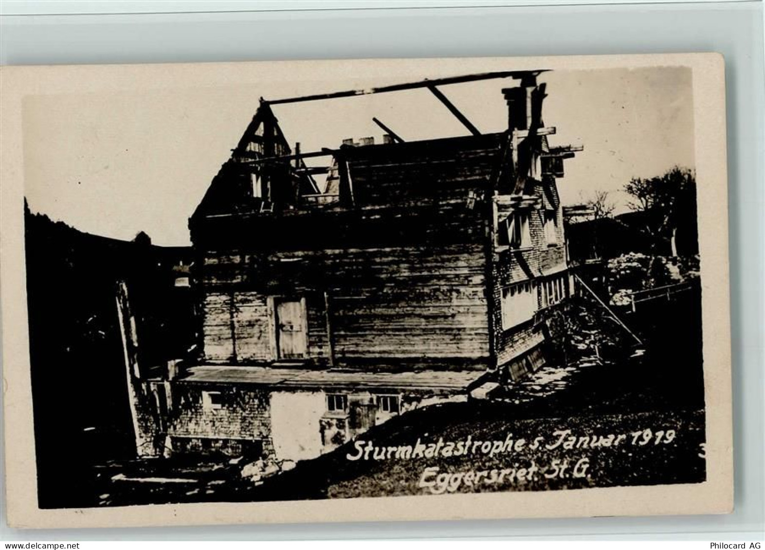 9034 Eggersriet Foto AK Stumkatastrophe 1919 - 13407139