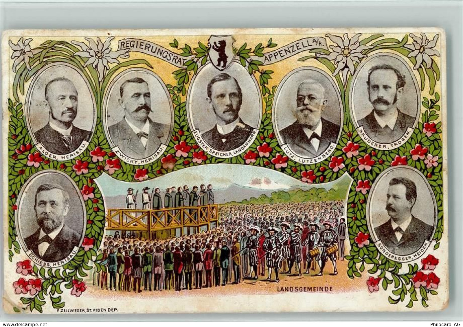 9050 Appenzell Gebrauchsspuren Regierungsrat Appenzell - Politik - Lands... - 13098202
