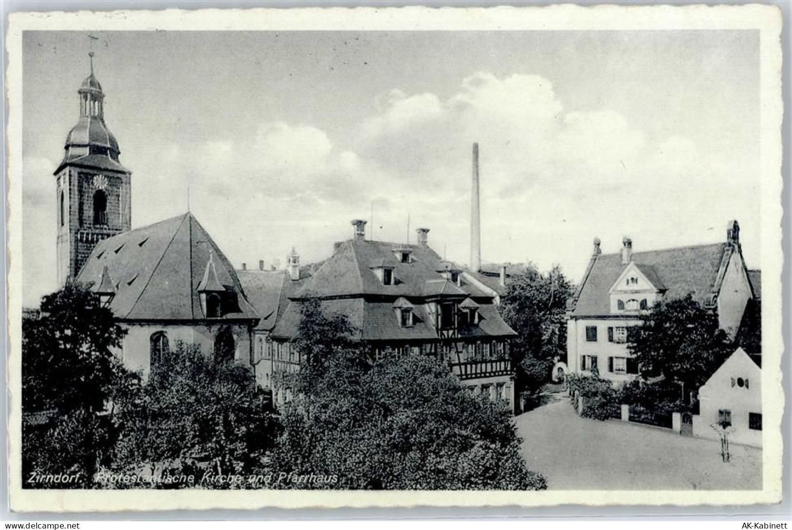 90513 W8502 Zirndorf , Mittelfr - Kirche, Pfarrhaus - 50944285