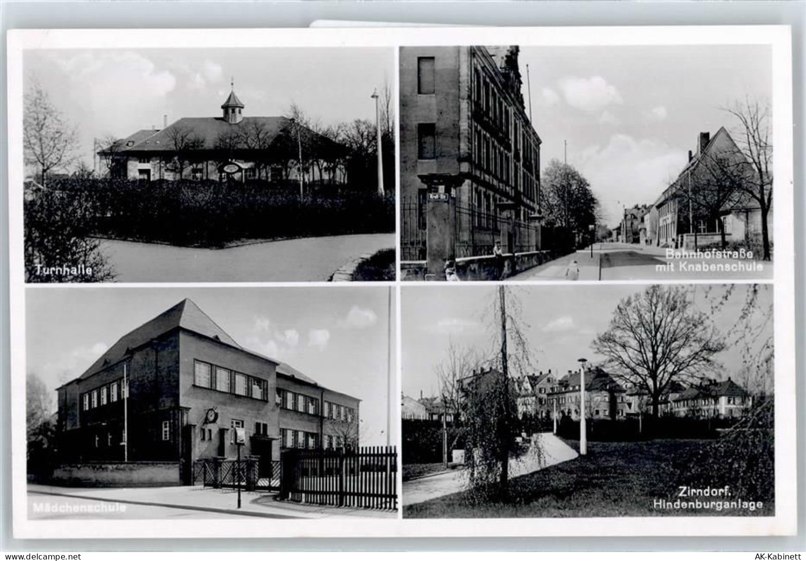 90513 W8502 Zirndorf , Mittelfr - Turnhalle, Bahnhofstraße, Knabenschule... - 50943737