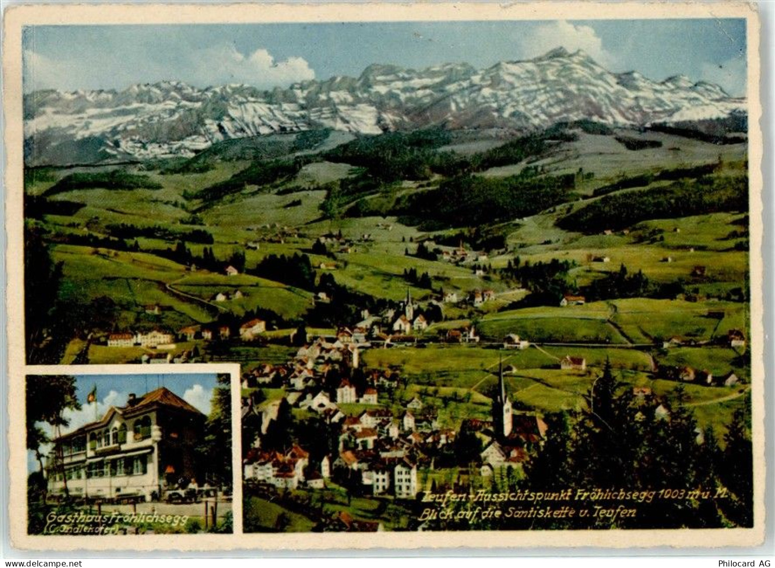 9053 Teufen AR - Teufen Aussichtspunkt Fröhlichsegg mit Gasthaus - 51636177