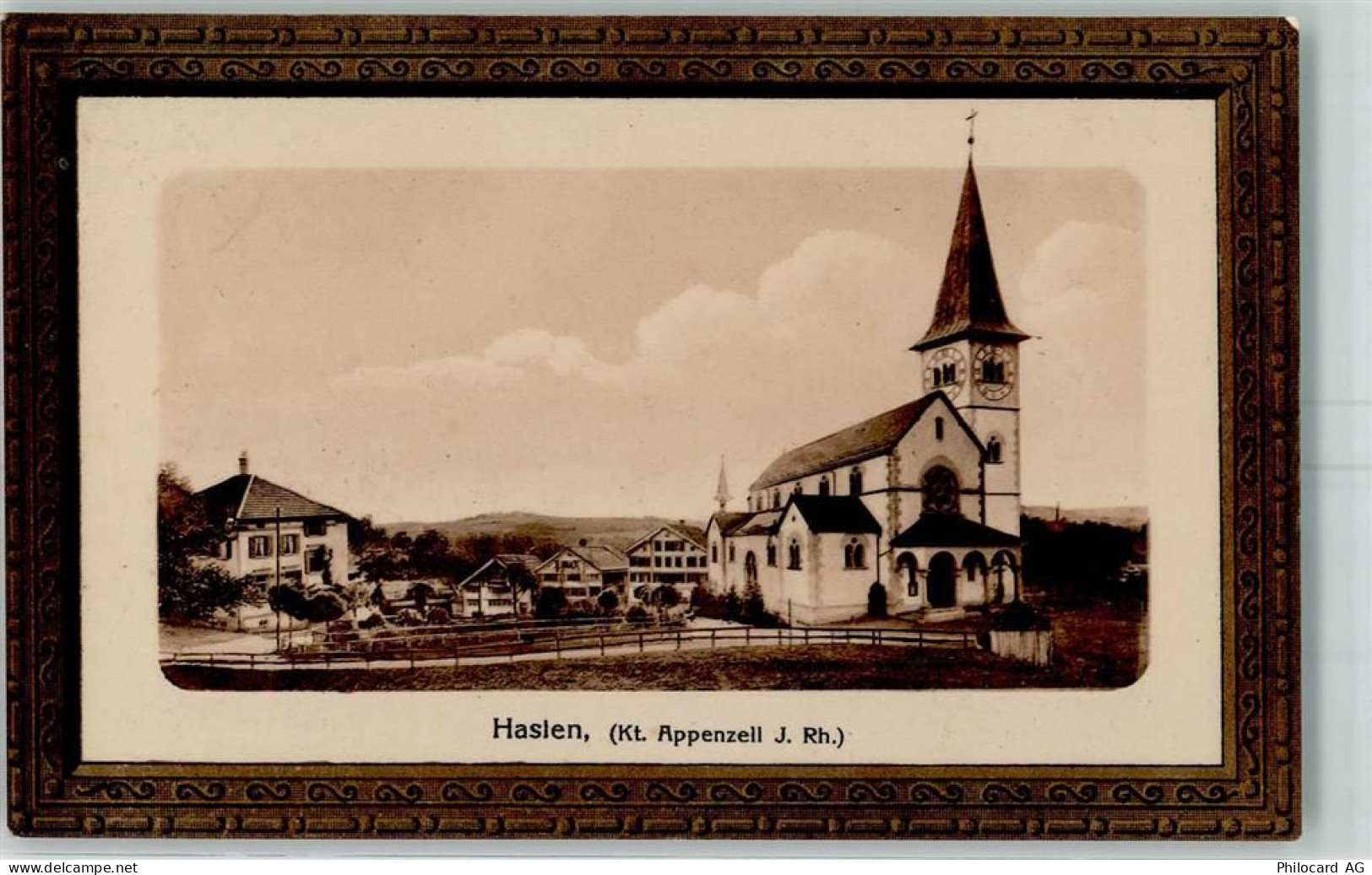 9054 Haslen AI 1910 Prägedruck Passepartout - 13236704