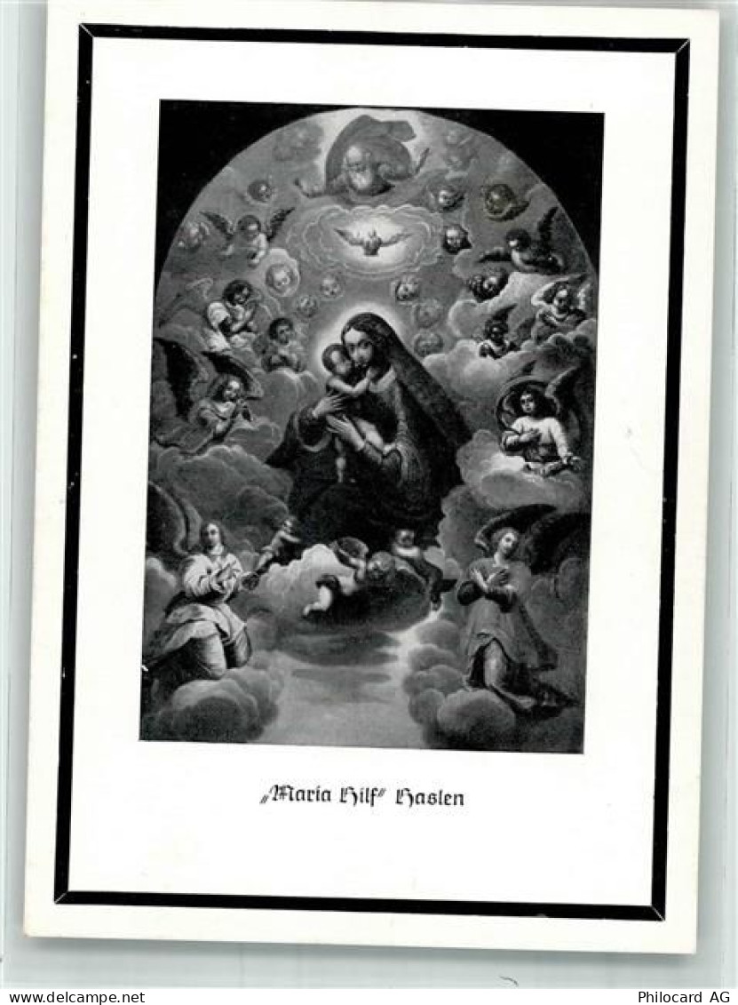 9054 Haslen AI 1952 FOTO KEINE AK Trauenazeige Familie Sutter - 38071982