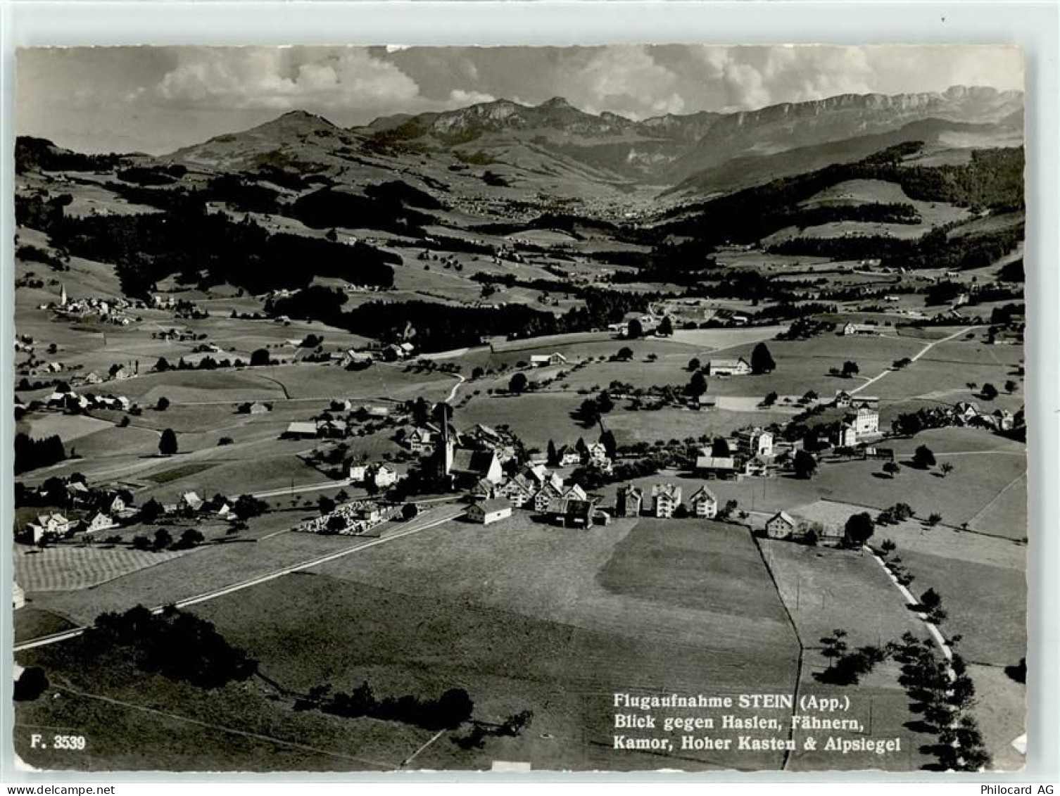 9063 Stein AR - Fliegeraufnahme Blick gegen Haslen Fähnern Kamor Hoher K... - 51716136