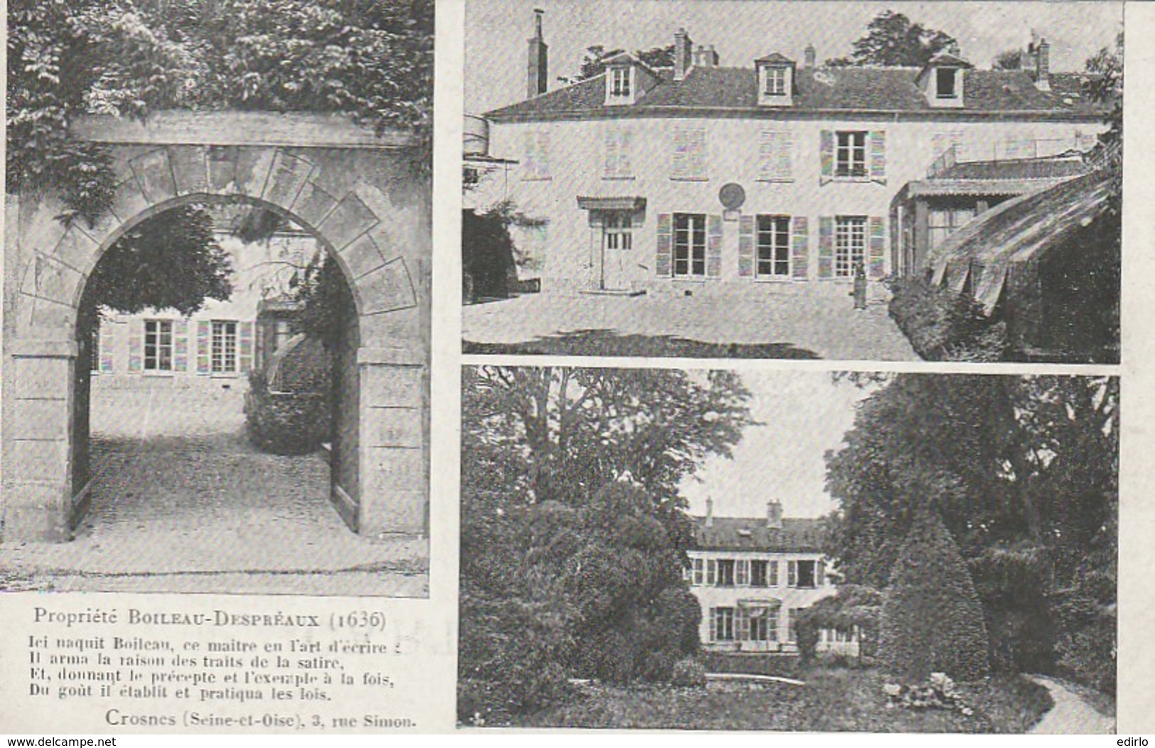 *** 91  ***  CROSNE CROSNES - propriété Boileau Despreaux -  TTBE  neuve