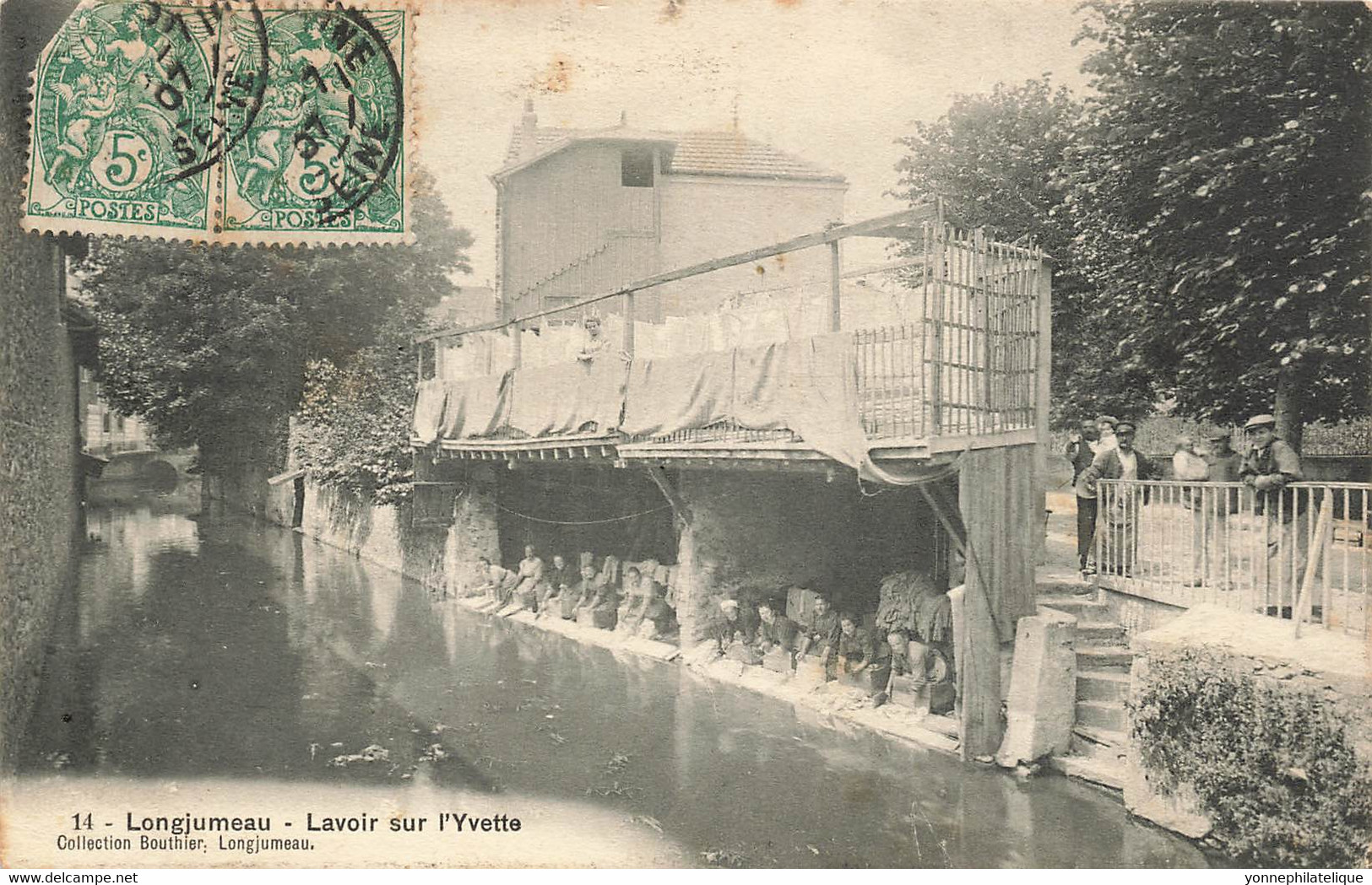 91 - ESSONNE - LONGJUMEAU - lavoir sur l'Yvette - lavandières - superbe - 10246