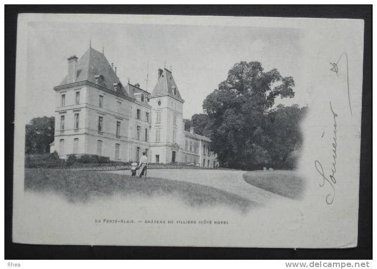 91 La Ferté-Alais carte nuage chateau    D91D  C91232C RH039485