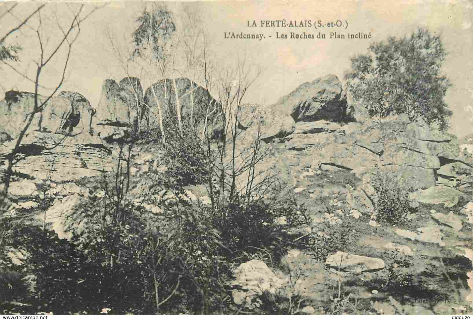 91 - La Ferte Alais - Les Roches du Plan incliné - CPA - Voir Scans Recto-Verso