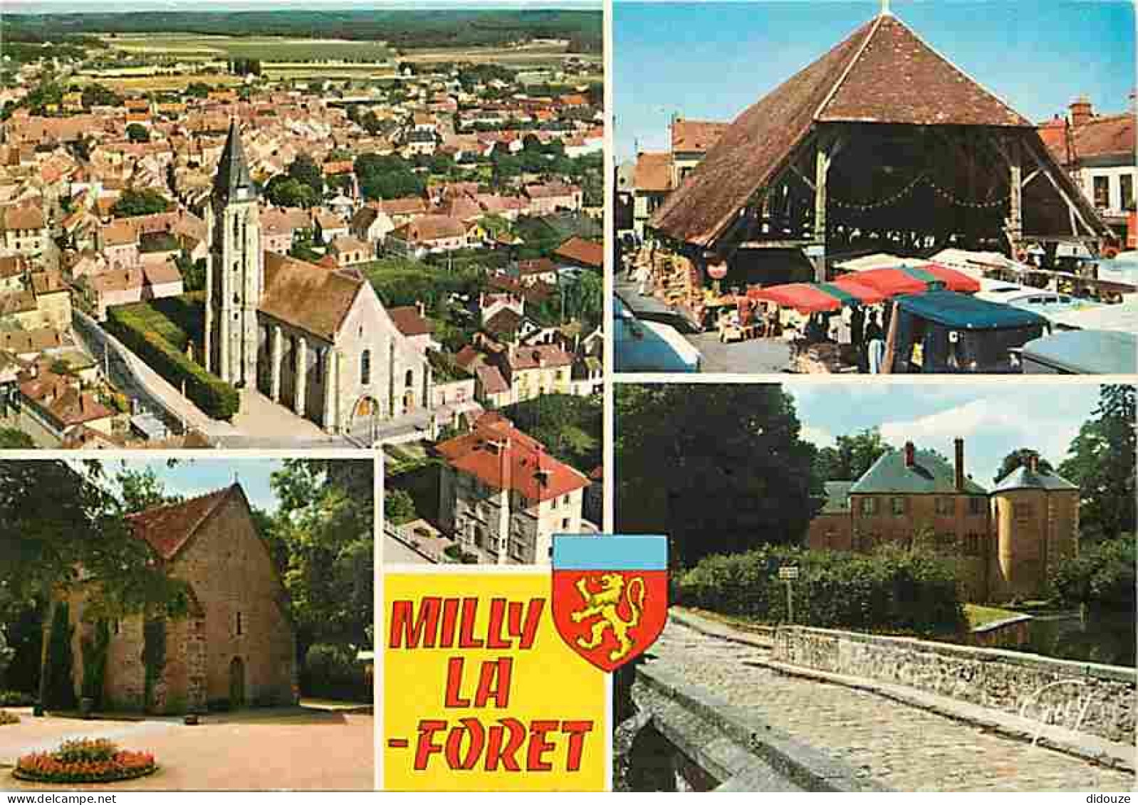 91 - Milly la Foret - Multivues - Marché - Automobiles - Blasons - CPM - Voir Scans Recto-Verso