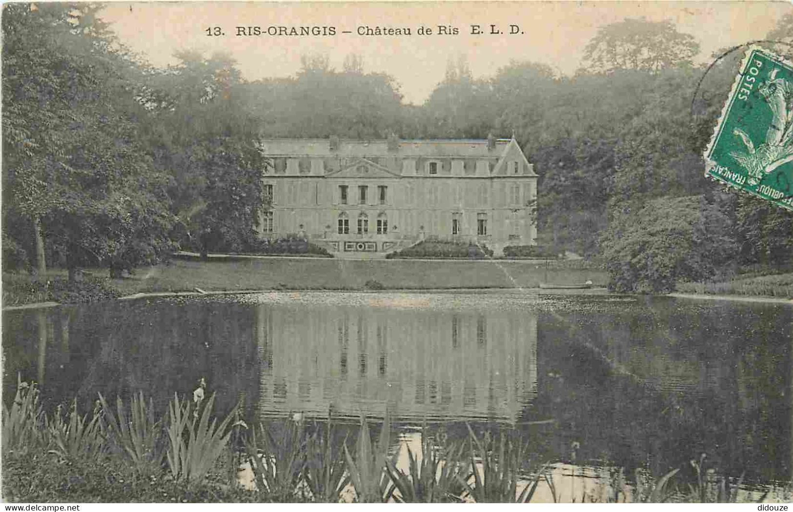 91 - Ris Orangis - Château du Ris - CPA - Oblitération de 1909 - Voir Scans Recto-Verso