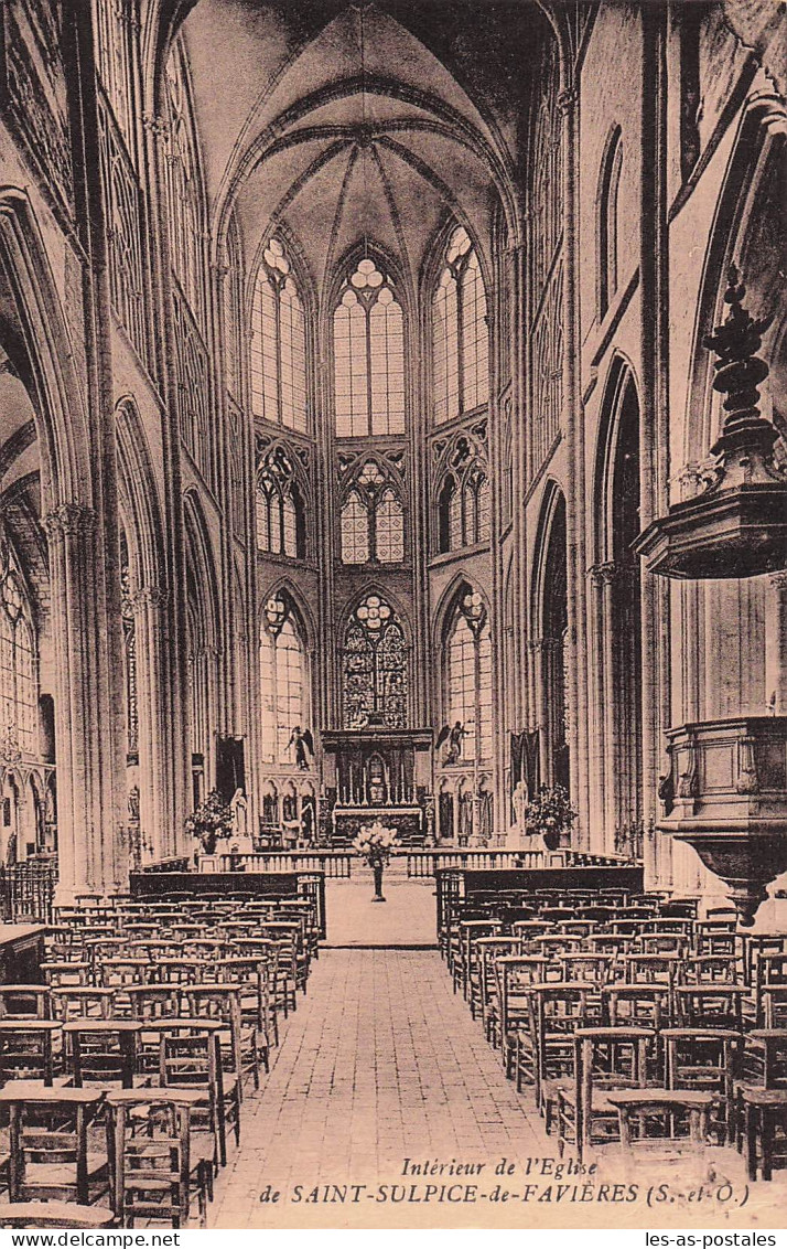 91 SAINT SULPICE DE FAVIERES EGLISE DE SAINT SULPICE DE FAVIERES