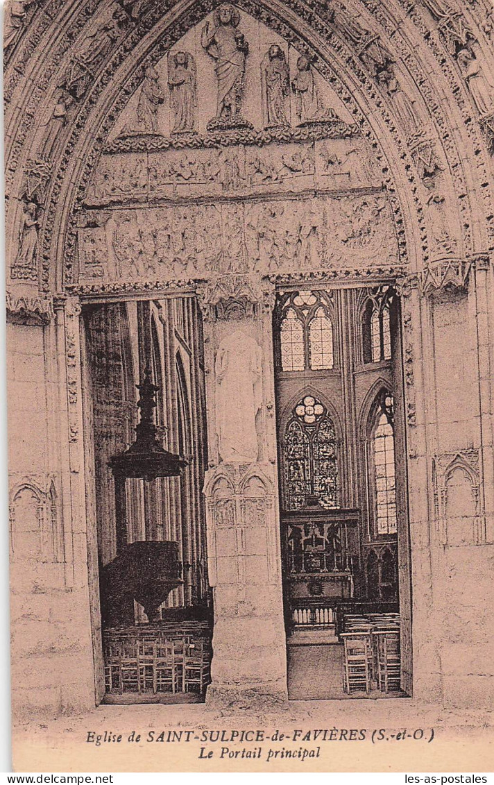 91 SAINT SULPICE DE FAVIERES EGLISE DE SAINT SULPICE DE FAVIERES