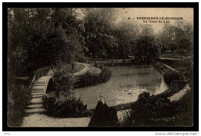 91 Verrières-le-Buisson passerelle lac D91D K91064K C91645C RH087907
