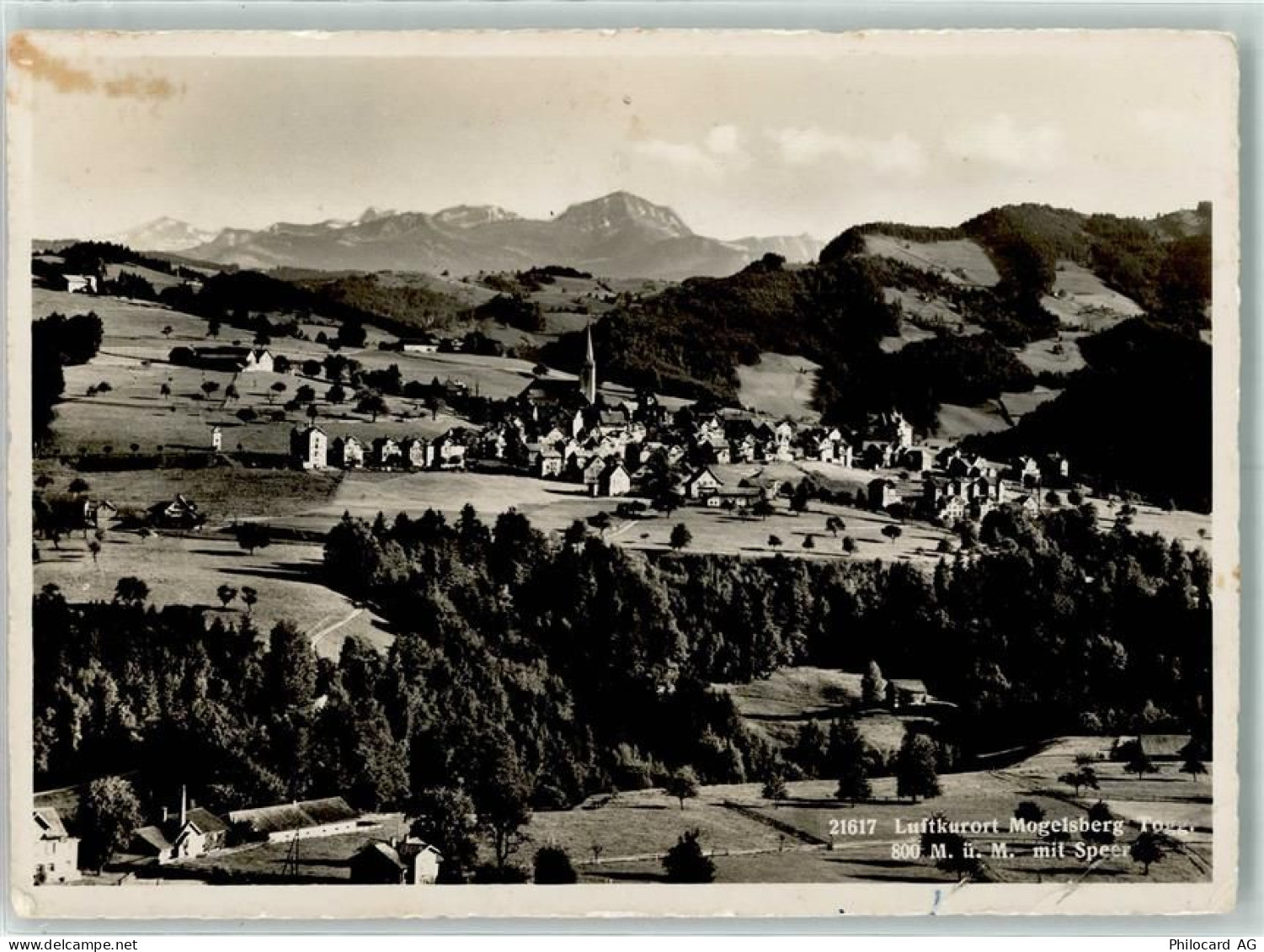 9122 Mogelsberg 1956 Gebrauchsspuren mit Speer Luftkurort - 10302180