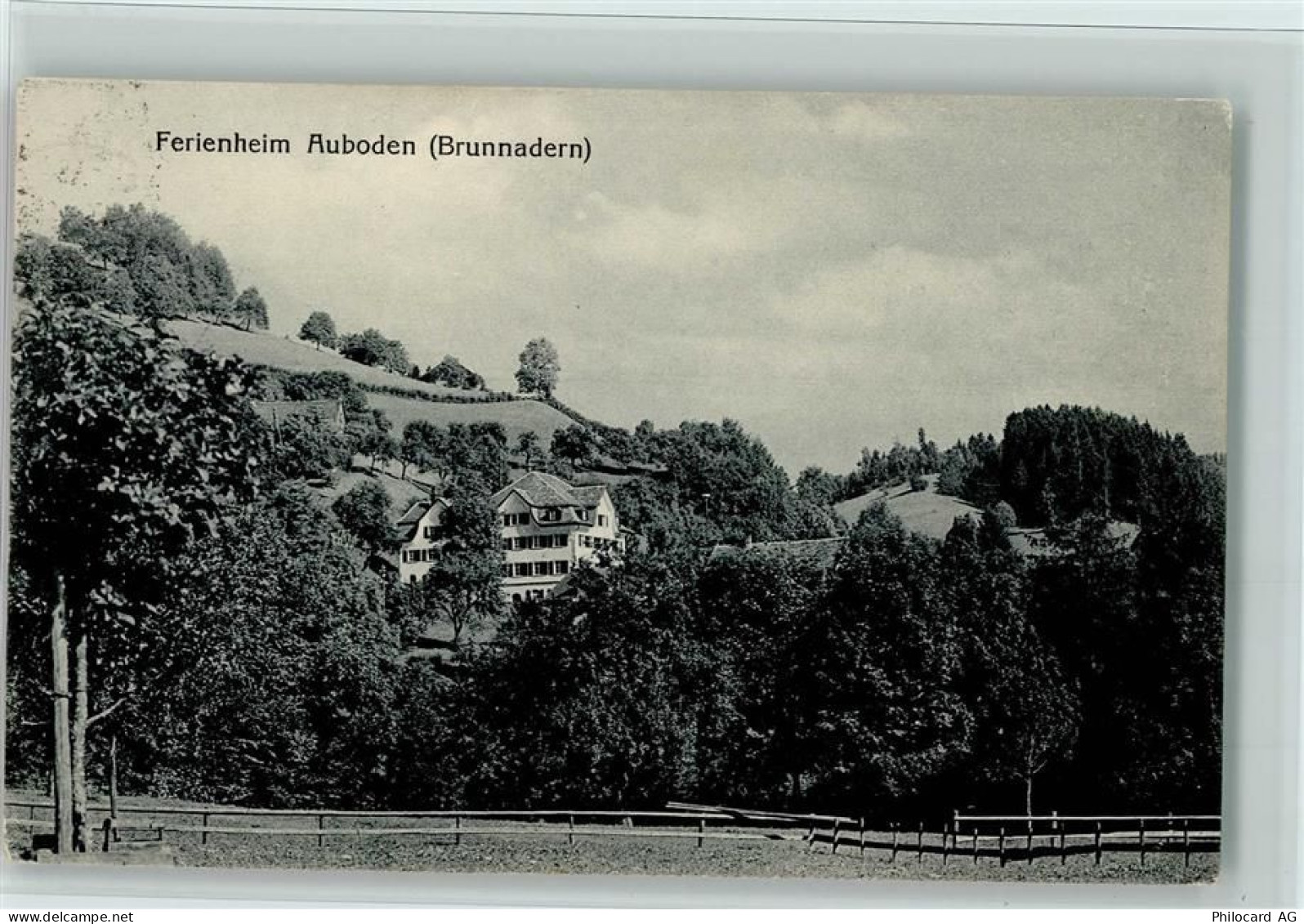9125 Brunnadern 1927 - Ferienheim Auboden AK - 13086661
