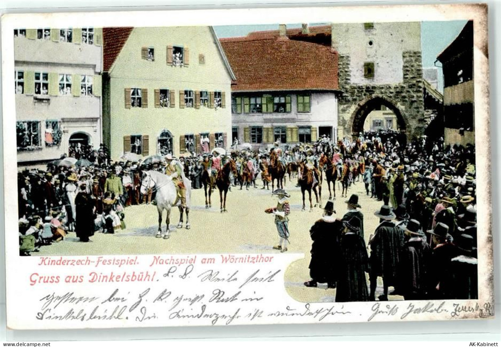 91550 W8804 Dinkelsbühl 1904 - Kinderzech Festspiel Wörnitztor - 51828164