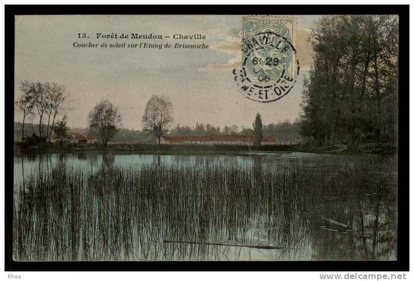 92 Chaville coucher de soleil etang D92D K92022K C92022C RH088274