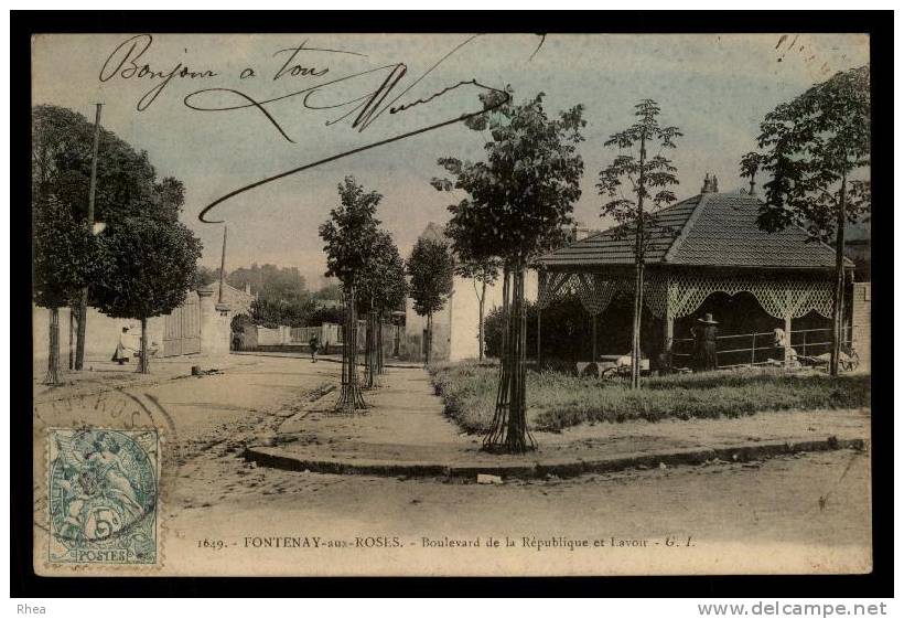 92 Fontenay-aux-Roses lavoir lavandiere D92D K92032K C92032C RH088444