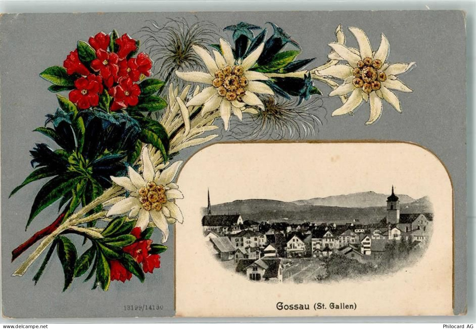 9200 Gossau SG Prägedruck Lithographie - 13623018