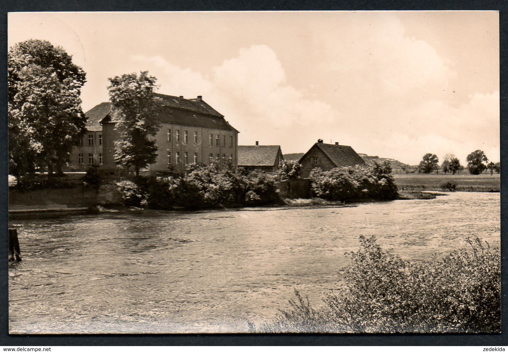 9202 - alte Foto Ansichtskarte - Milow Kr. Rathenow - Polyteschnische Oberschule Schule - gel - DDR 1964