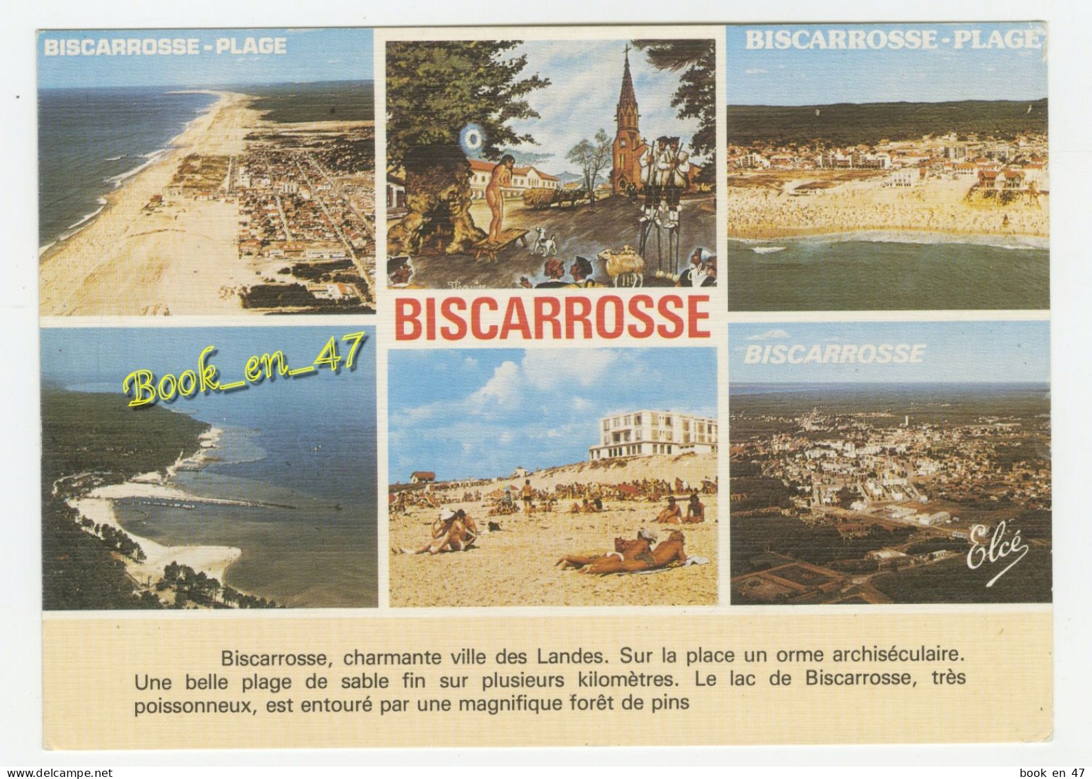 {92020} 40 Landes Biscarrosse , multivues ; Biscarrosse Plage , divers aspects
