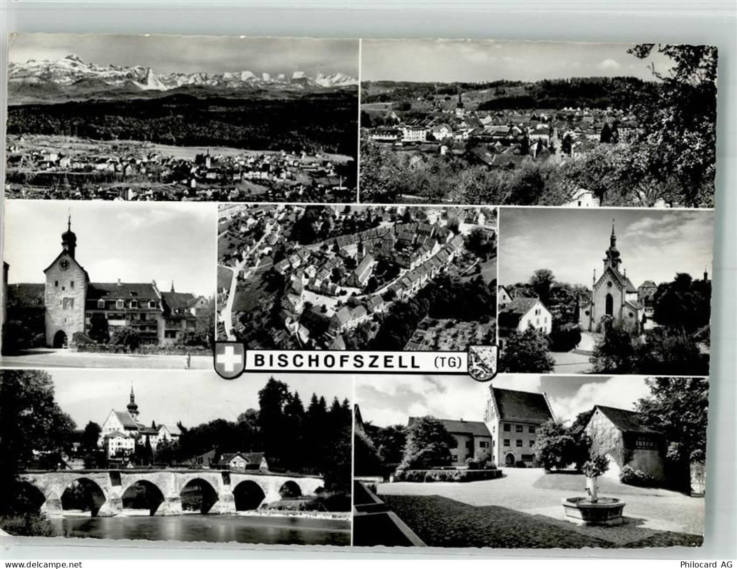 9220 Bischofszell Foto AK Fliegeraufnahme - 38070050