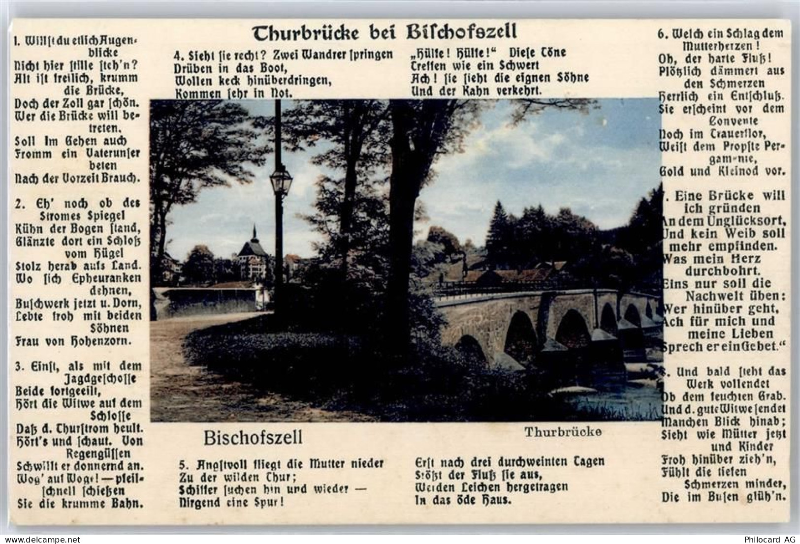 9220 Bischofszell - Thurbrücke, Ortsansicht - 51089087