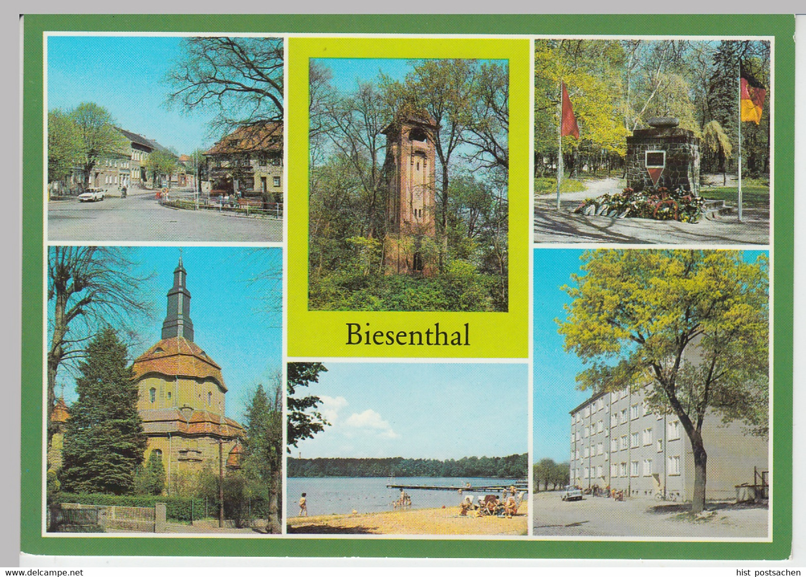 (92211) AK Biesenthal, Mehrbildkarte, 1987